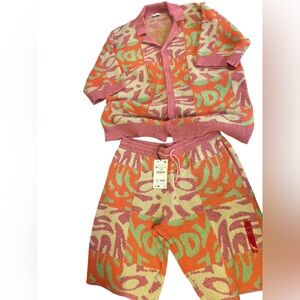 Zara Pink and Orange Knit Set